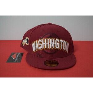 NFL New Era Washington Redskins Fitted Football Hat not commanders RARE Style